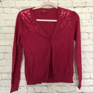 Sparkle shoulder cardigan
